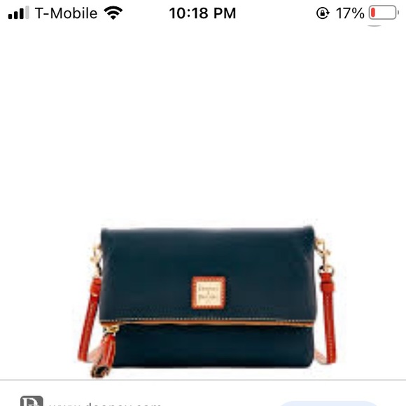 Dooney and Bourke Tiverton blue plaid bag - Picture 4 of 13